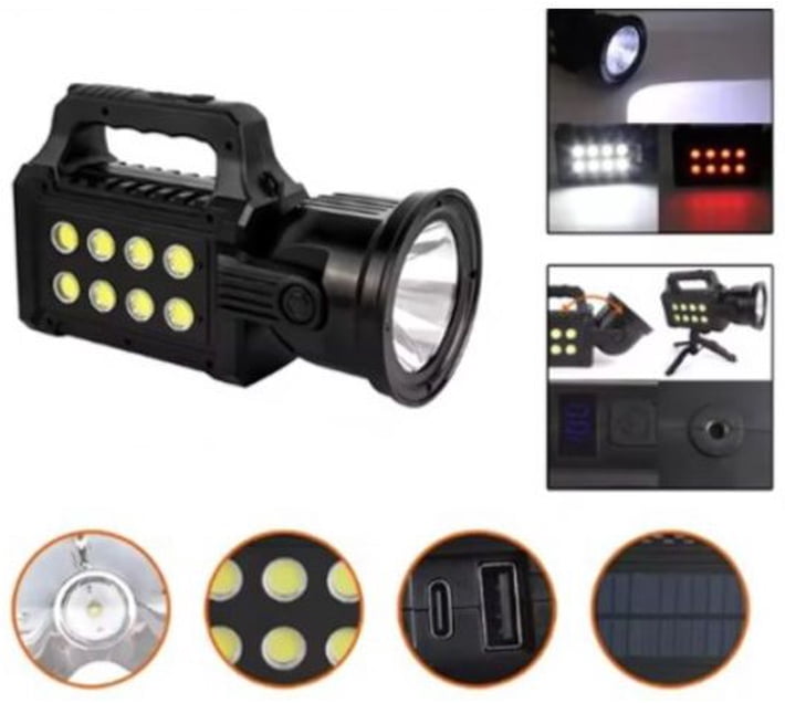 Generic Flashlight Generic Super Bright Flashlight LL-383 LED Torch Light (Black, Pack of ...