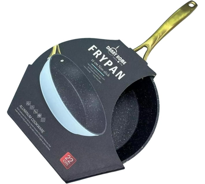 Danny Home Pan with Lid 2.7 L capacity (Cast Iron, Nonstick, Induction