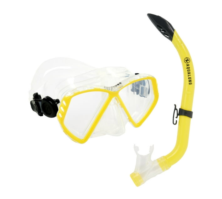Aqualung Cub Combo Junior Yellow Snorkeling Set Makro