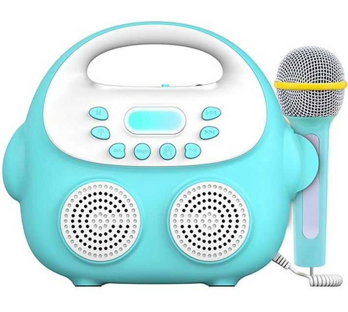 Kids Karaoke Machine Bluetooth Speaker Wireless Party Speaker 5.0 (Blue