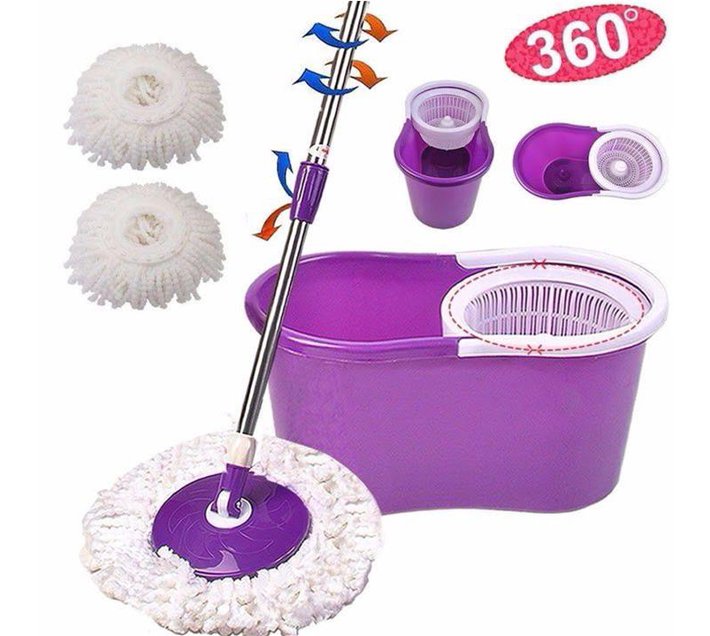 Someone’s in a Makro Rotating 360° Magic Spin Mop And Plastic Bucket