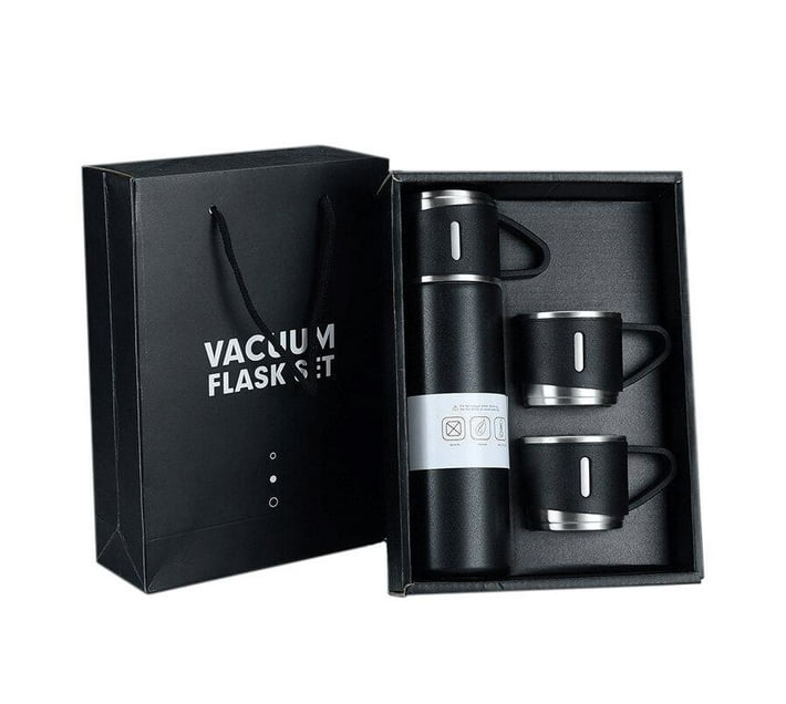 Someone’s in a Makro 500ml Stainless Steel Vacuum Flask Gift Set with 3