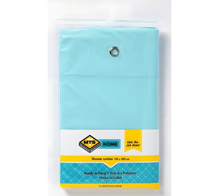 MTS Home PVC Shower Curtain Writing Makro