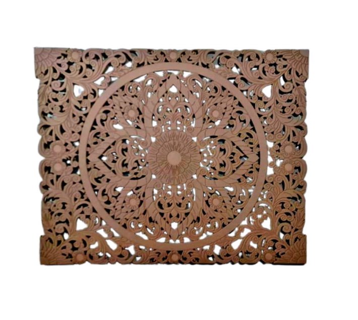 Someone’s in a Makro Ultra Intricate Design Raw MDF Wooden Headboard