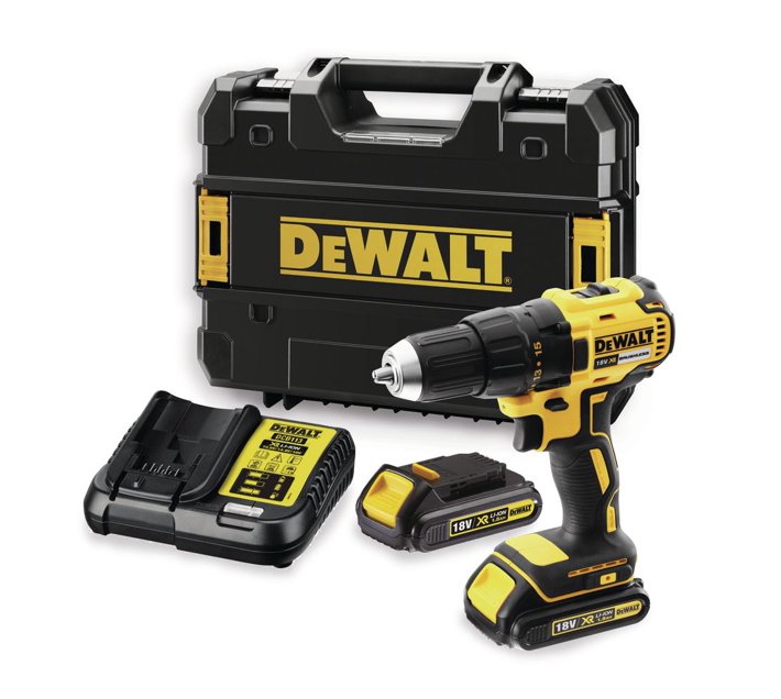 DeWALT 18V 13mm Cordless Brushless Drill Driver + 2x Batteries + Kitbox
