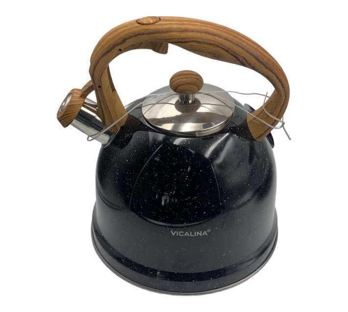 Someone’s in a Makro Black Kettle 3 Litre Whistling Vicalina Specked 20