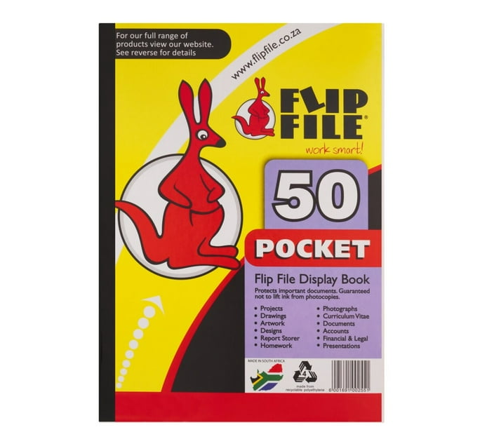 Flip File A4 Pocket File Display Book 50Pocket Makro