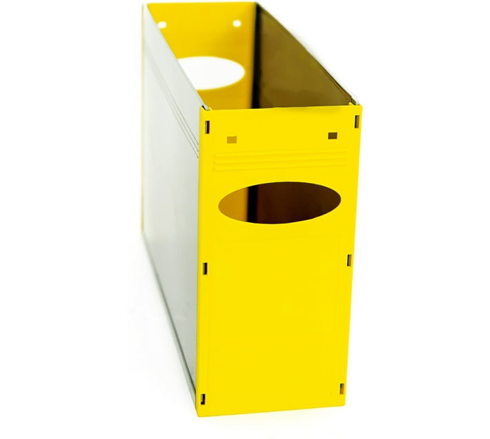 Buy pp Plastic A4 Yellow Solid Filing Container (Set of 10, Yellow ...