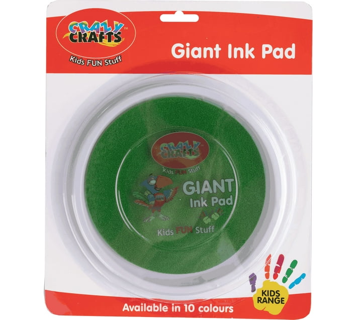 Crazy Crafts Giant Ink Pad Lime Green Prints, Stamps & Painting Kit