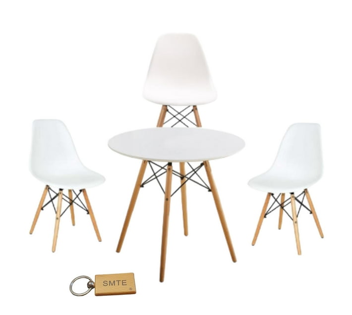 Someone’s in a Makro Modern Wooden Round Dining Table with 3 Emmy