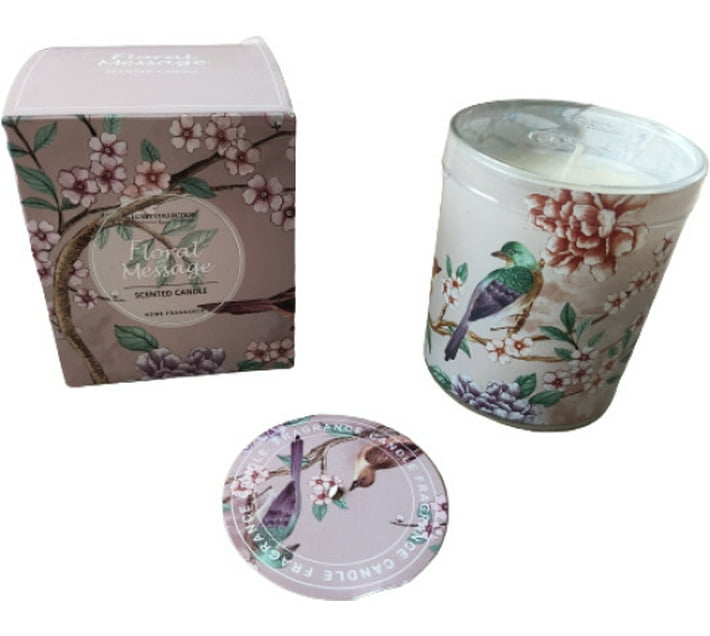 Prohype Floral Message Scented Candle in Glass Jar Osmanthus Red Tea