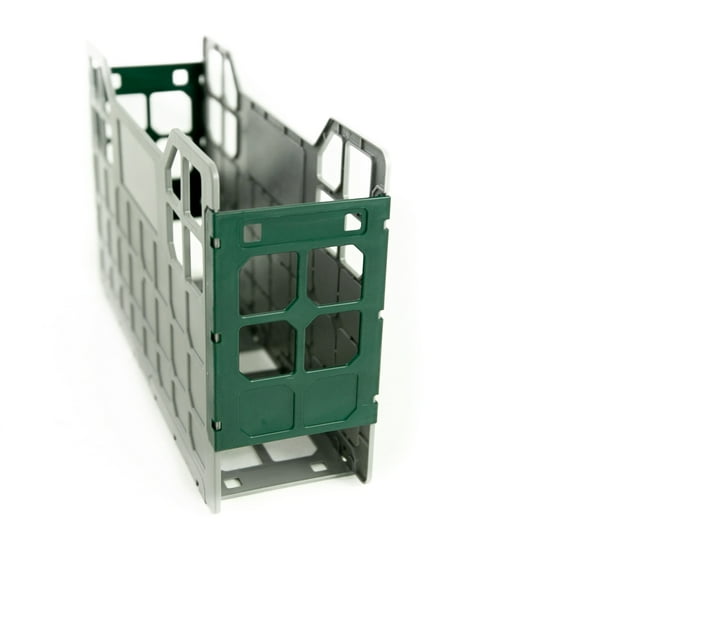 Buy pp Plastic Green Foolscap Filing Container (Set of 10, Green, Grey ...