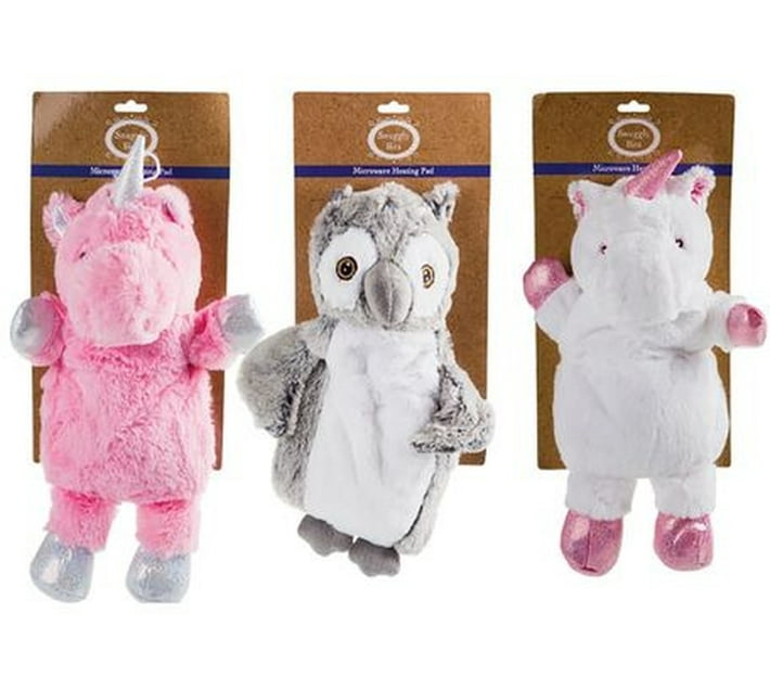 Dothome Bulk Pack x 3 Microwave Heating Pad Owl Unicorn 300g 300 ml Hot