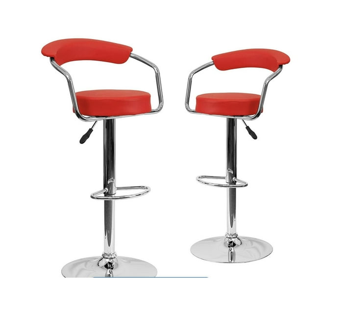 Someone’s in a Makro Bar Stools with Arms and Chrome Base Set of 2
