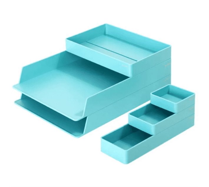 Someone’s in a Makro DELI NuSign Desk Organiser NS001 Blue Mood