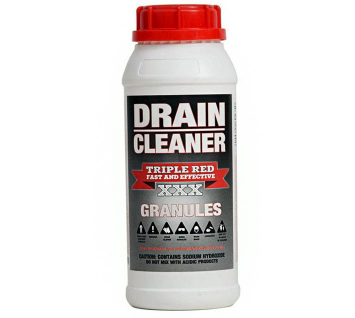 TRIPLE RED Drain Cleaner Granules 1Kg Powder Drain Opener Makro