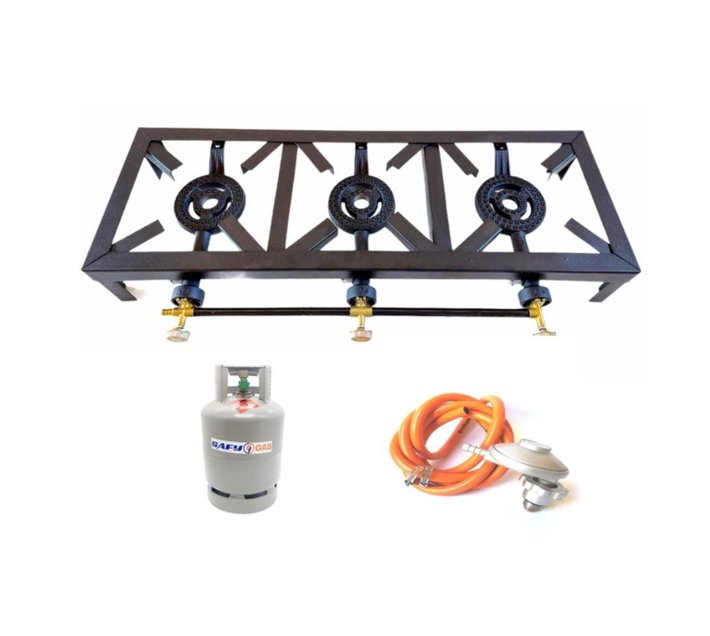 Someone’s in a Makro 3 Plate Gas Burner, 4 Legged with Regulator Set