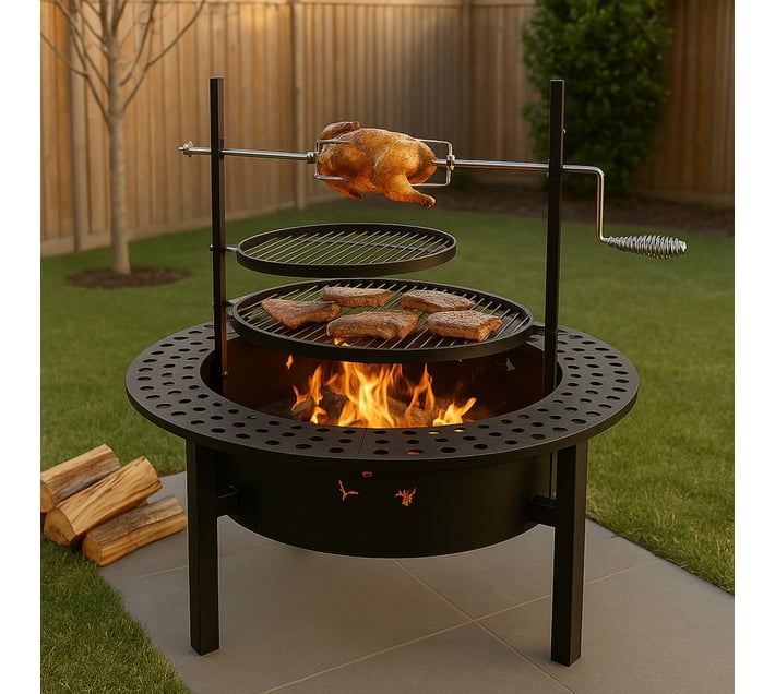 Buy Outdoor Buddy - BraaiBoss Mega Fire Pit & Rotisserie Braai – Built ...