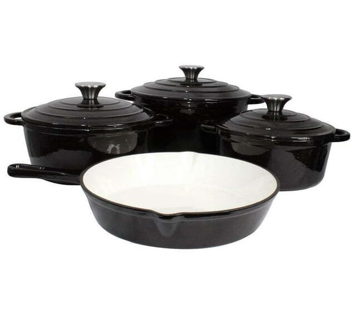 Galaxy G001BCI Non-Stick Coated Cast Iron Cookware Set (7 - Piece) | Makro