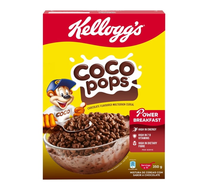 Buy Kellogg's Coco Pops Chocolate Flavoured Multigrain Cereal 350g in ...