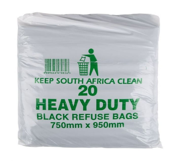 Refuse Bag Black 38Mic 20 P/Pack 2 Pack Makro