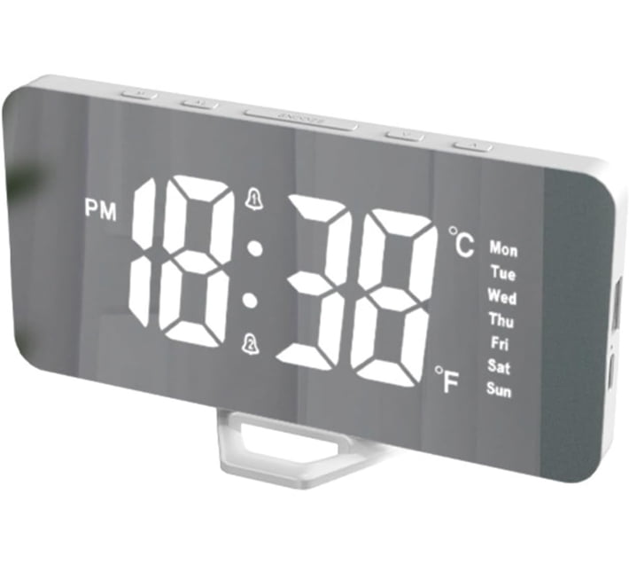 P Concepts Plastic Digital Table Clock (Black) | Makro