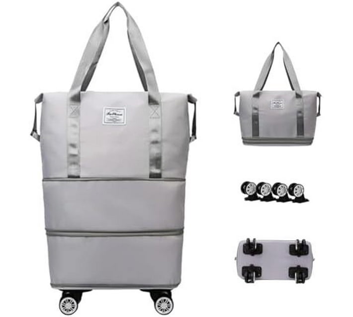 Home Overnight Bag Waterproof Weekender (Grey, 26 L) Makro
