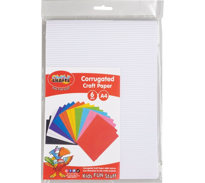Crazy Crafts Corrugated Paper White Paper Art & Origami Kit Art and
