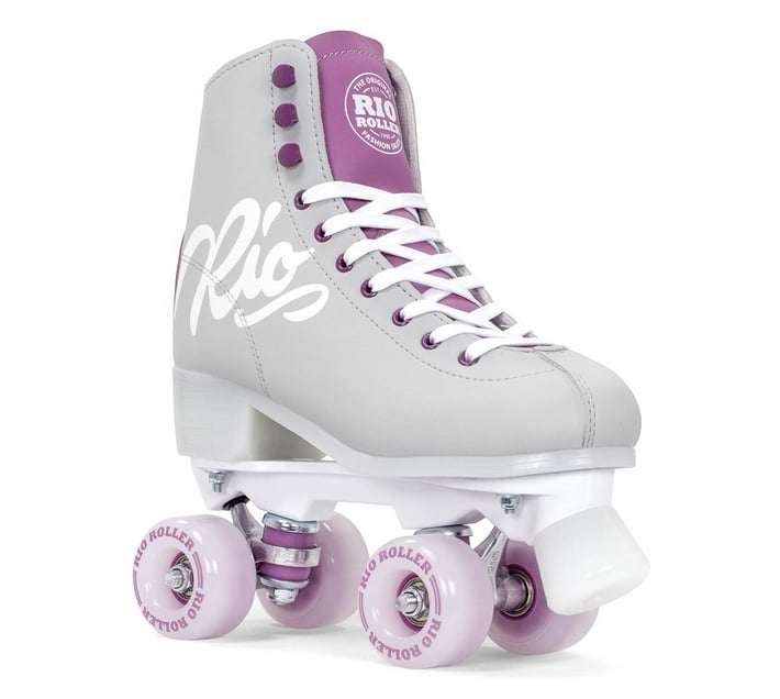 Someone’s in a Makro Rio Script Grey and Purple Roller Skates Size 4 Mood
