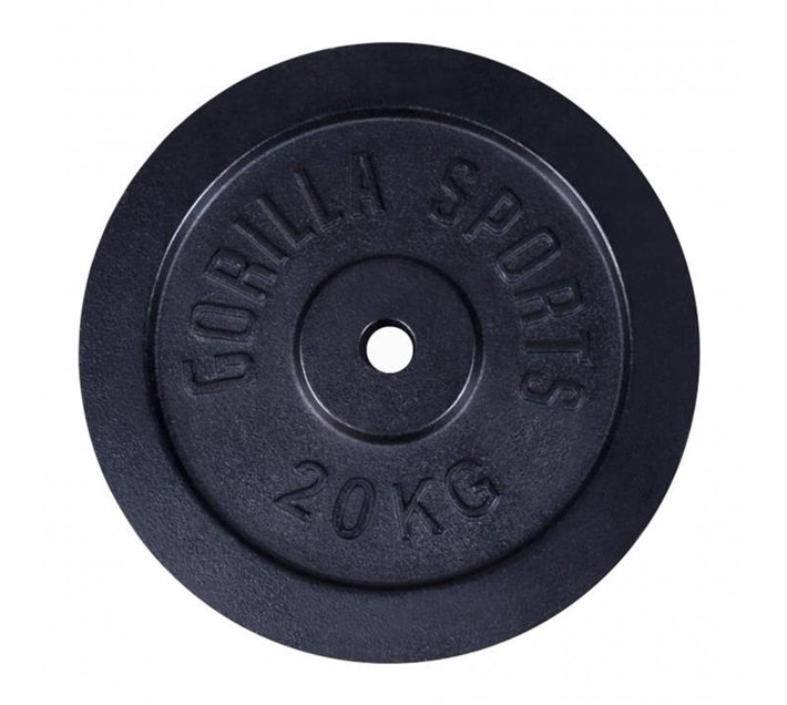 Weight Plate Cast Black 20kg Makro