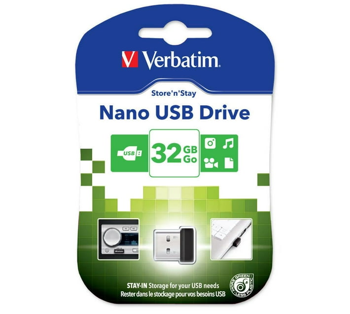 Verbatim Store n Stay NAN 32GB Black USB 2.0 TypeA USB Flash Drive