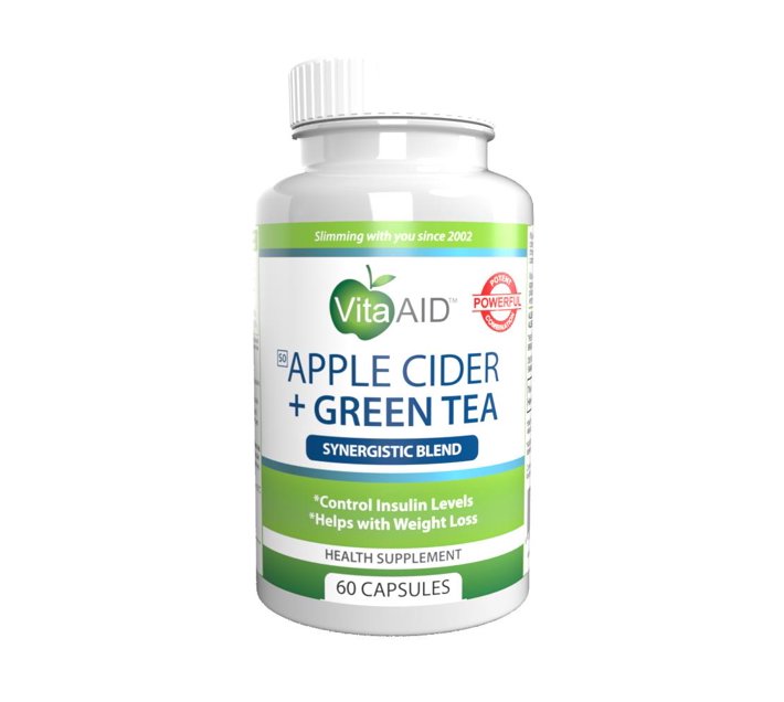 VitaAid™ Apple Cider + Green Tea Capsules 60s Makro