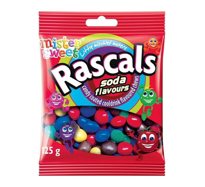 Buy Mister Sweet Rascals Candy Chews Soda Flavoured 125g in Bulk ...