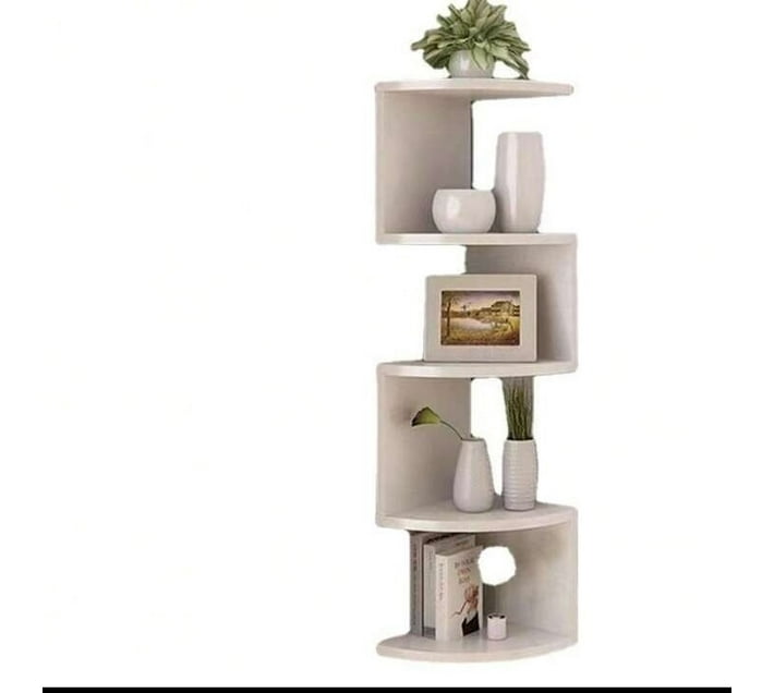 5 tier floating corner shelves SLZ00018 Wooden Rack Shelf For Living