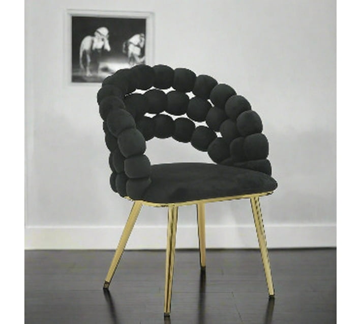 Designer Concepts Zoe Chair Black Engineered Wood Living Room Chair