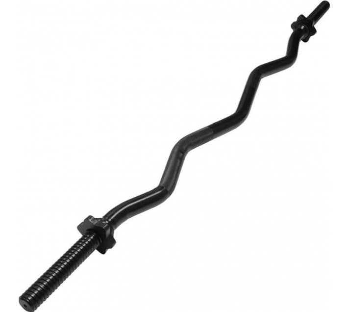 GORILLA SPORTS SA EZ Curl Bar with Spinlock Star Collars 120cm