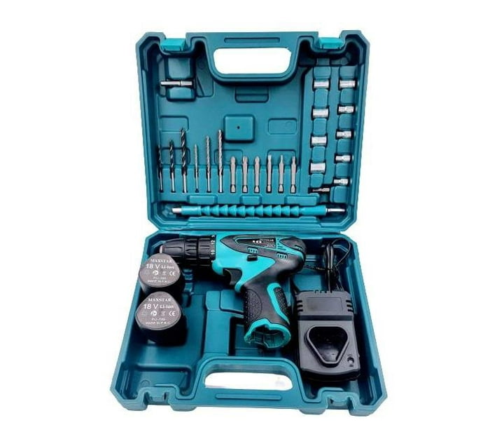 Cordless Rechargeable Lithium-Ion Drill and Screwdriver Set 18V | Makro