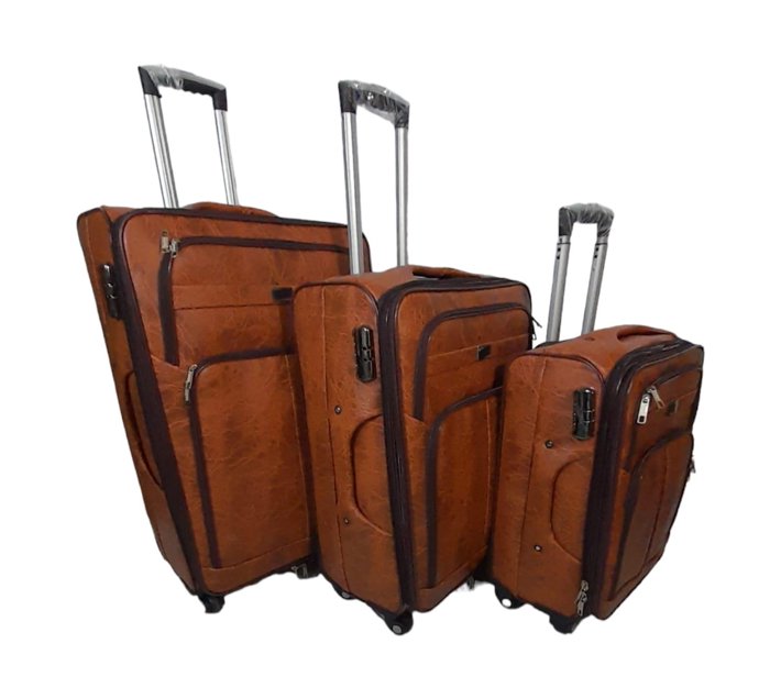 Someone’s in a Makro Smte-Luggage Set of 3 PU Leather Travel Suitcases ...