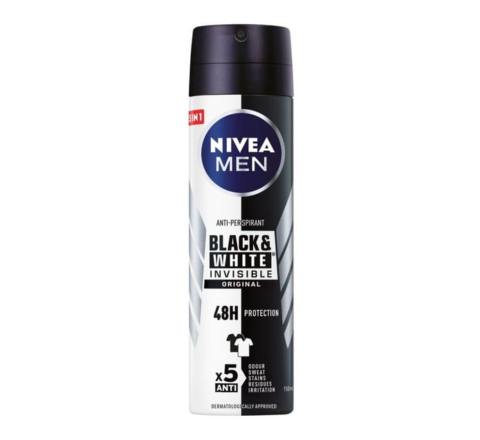 Someone’s in a Makro Nivea Deodrant Black & White Male (1 x 150ml) Mood