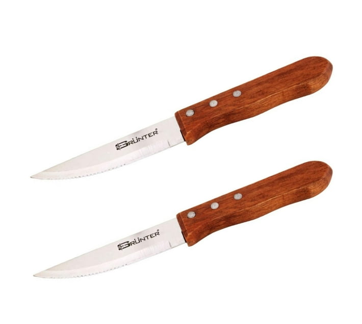 Someone’s in a Makro Grunter Steak Knives with Wooden Handles Set of