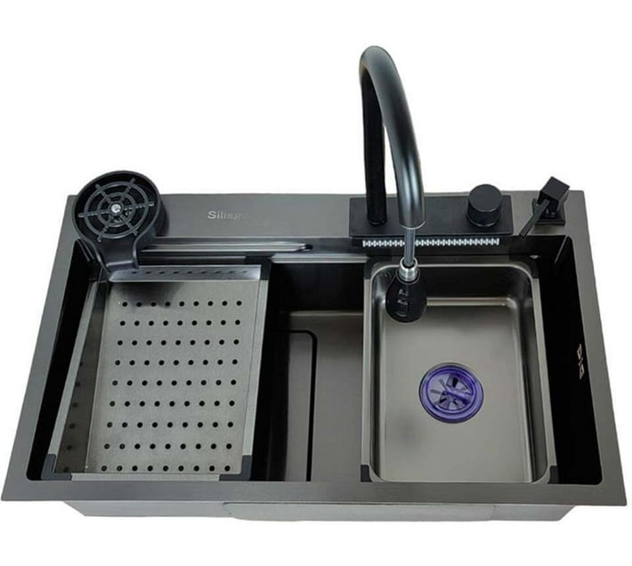 Serenity Home Corner Wash Basin (Black) Makro