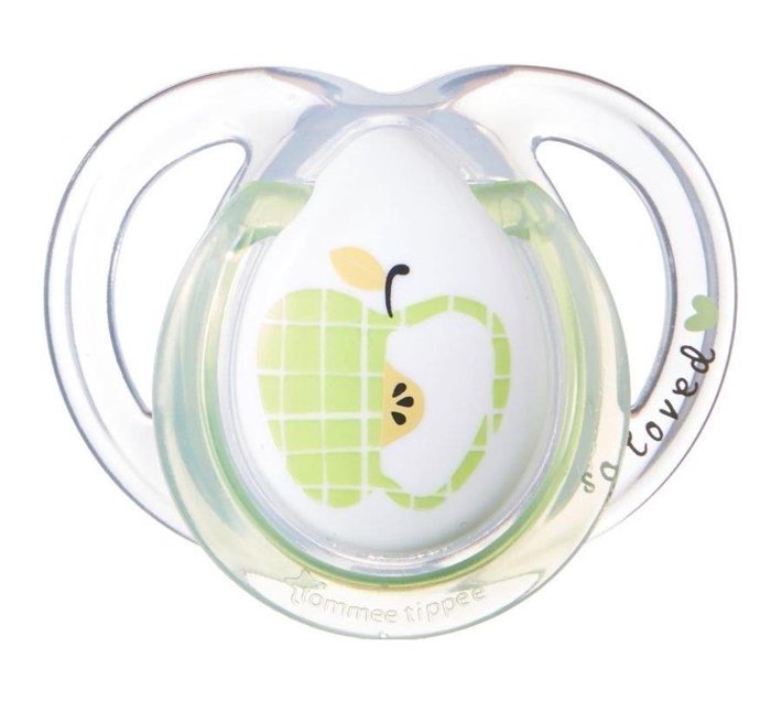 TOMMEE TIPPEE Apple 06 month Anytime BPA Free Silicone Orthodontic