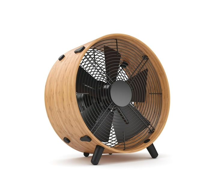 Someone’s in a Makro Fan Floor 5 Blade Bamboo Brown 3 Speed 50W OTTO Mood