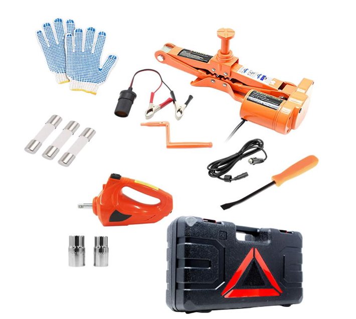 Someone’s in a Makro Electric Scissor Jack and Wrench Car Repair Tool