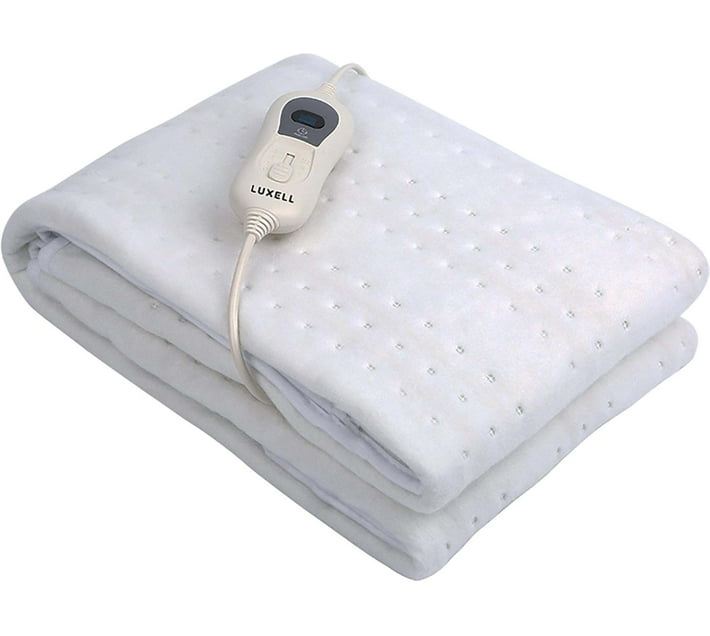 Luxell Self Design Double Electric Blanket for Heavy Winter Polyester Grey