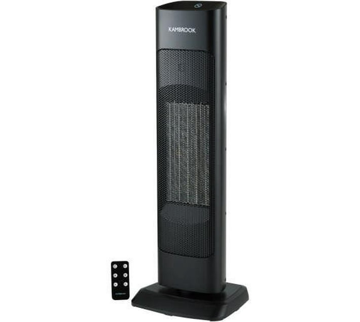 Kambrook Tower Fan Heater 80 Degree Oscillation With Remote Control Makro