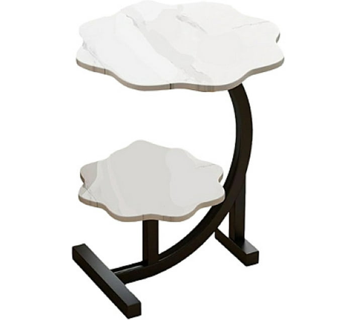 Online Oasis Cloud-Shaped Dansup Side Table with 2-Tier Shelves Steel ...