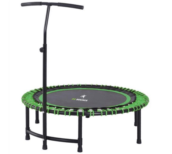 RE BOUNCE Foldable Round Fitness Rebounder & Trampoline Khloe Green