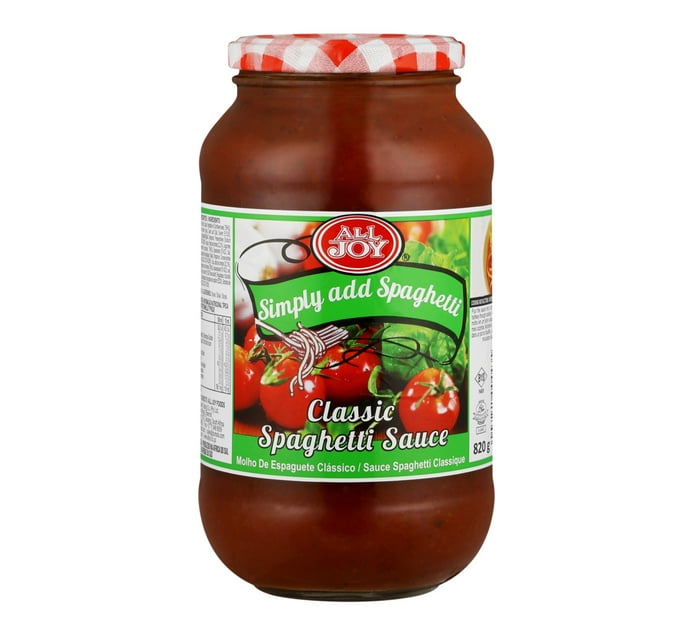 Someone’s in a Makro All Joy Spaghetti Sauce Classic (1 x 820g) Mood