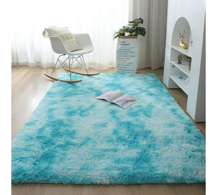 Buy SMTE (Area Rug) Polyester Rectangle Shape (200 cm x 150 cm, Blue ...